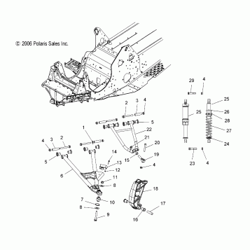 SUSPENSION, FRONT - S07PK6FS/FE/PM6FS/PM6FSA (49SNOWSUSPFRT600RMK)