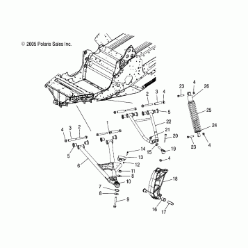 SUSPENSION, FRONT - S07PS7FS/FE (49SNOWSUSPFRTFSTSWTCH)