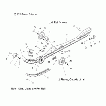 SUSPENSION, RAIL ASM. - S11BP6/BE6 ALL OPTIONS (49SNOWSUSPRAIL11RUSH)