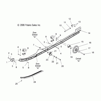 SUSPENSION, RAIL MOUNTING - S07PK6FS/FE/PM6FS/PM6FSA (49SNOWSUSPRAIL600RMK)