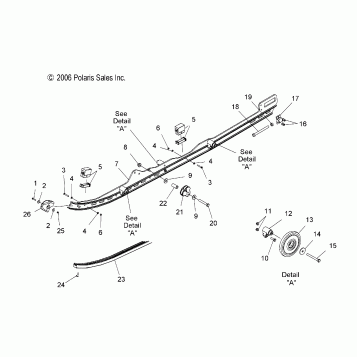 SUSPENSION, RAIL MOUNTING - S07PS6HS/HSA/HSB (49SNOWSUSPRAILCLEANSB)