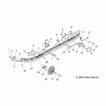 SUSPENSION, RAIL ASSEMBLY (M-10)(IQ LX) - S07PD6HS/HE (49SNOWSUSPRAILFSTIQLX)
