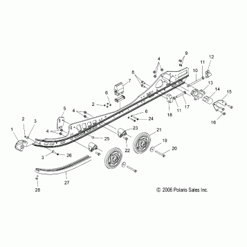 SUSPENSION, RAIL MOUNTING - S07PT7ES/PT7EE/FT7FS/PT7FE FS/FST (49SNOWSUSPRAILFSTOUR)