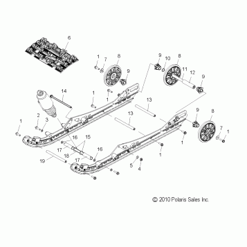 SUSPENSION, REAR and TRACK - S11BP6/BE6 ALL OPTIONS (49SNOWSUSPRR11600PRO)