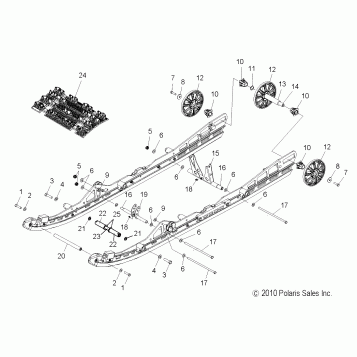 SUSPENSION, REAR - S16CW6 ALL OPTIONS (49SNOWSUSPRR11800SB)