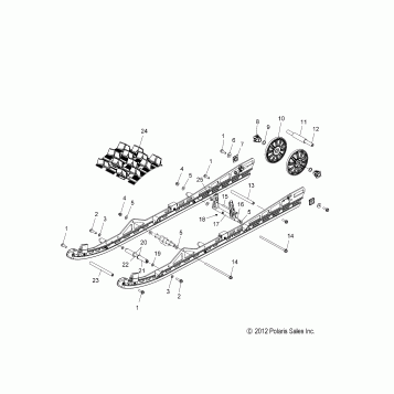 SUSPENSION, REAR (155 Inch) - S16CM6 ALL OPTIONS (49SNOWSUSPRR13155RMK)