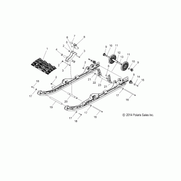 SUSPENSION, REAR and TRACK (INDY) - S18CBA6GS (49SNOWSUSPRR15INDY)