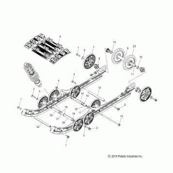 SUSPENSION, REAR and TRACK - S16DF8 ALL OPTIONS (49SNOWSUSPRR15PROX)