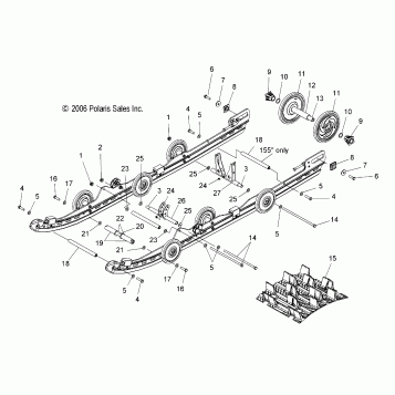 SUSPENSION, REAR - S07PK6FS/FE/PM6FS/PM6FSA (49SNOWSUSPRR600RMK)
