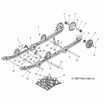 SUSPENSION, REAR - S07PS6HS/HSA/HSB (49SNOWSUSPRRCLEANSB)