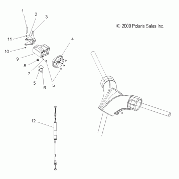 ENGINE, THROTTLE CONTROL ASM. - S11PP7FSL (49SNOWTHROTTLE10FSTTRG)