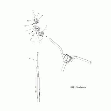 ENGINE, THROTTLE CONTROL ASM. - S17CED5 ALL OPTIONS (49SNOWTHROTTLE14550)