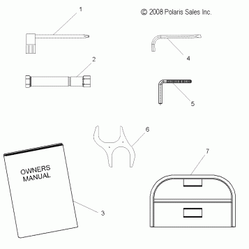 TOOLS, TOOL KIT and OWNERS MANUAL - S11PP7FSL (49SNOWTOOL09FSTRG)