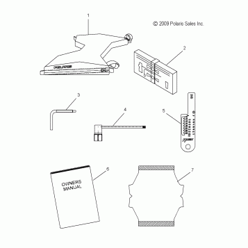 TOOLS, TOOL KIT and OWNERS MANUAL - S11BP6/BE6 ALL OPTIONS (49SNOWTOOL10PR)