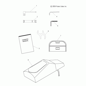 TOOLS, TOOL KIT and OWNERS MANUAL - S11PD7FSL (49SNOWTOOL10TRBO)