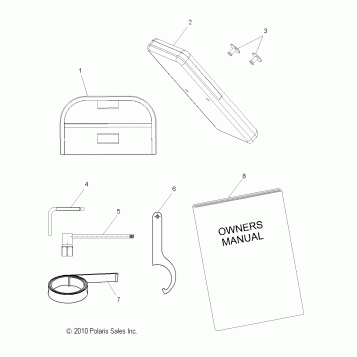 TOOLS, TOOL KIT and OWNERS MANUAL - S16CK6/CM6 ALL OPTIONS (49SNOWTOOL11800RMK)