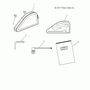 TOOLS, TOOL KIT and OWNERS MANUAL - S16CP8 ALL OPTIONS (49SNOWTOOL13INDY)