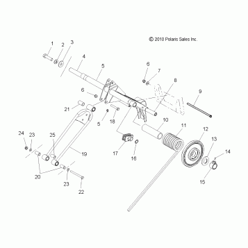 SUSPENSION, TORQUE ARM, REAR - S16CW6 ALL OPTIONS (49SNOWTORQUEREAR10600RMK)