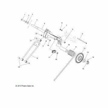SUSPENSION, TORQUE ARM, REAR (144 Inch) - S16CK6 ALL OPTIONS (49SNOWTORQUEREAR14600RMK)