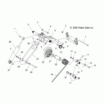 TORQUE ARM, REAR (IQ) - S07PP6HS/HSA/HSB (49SNOWTORQUEREARCLEAN)