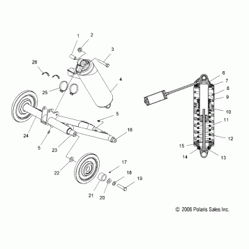 TORQUE ARM, REAR - S07PT7ES/PT7EE/PT7FS/PT7FE (49SNOWTORQUEREARFSTOUR)