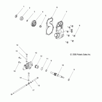 ENGINE, WATER PUMP/OIL PUMP - S07PS6HS/HSA/HSB (49SNOWWATEROILPUMPCLEAN)