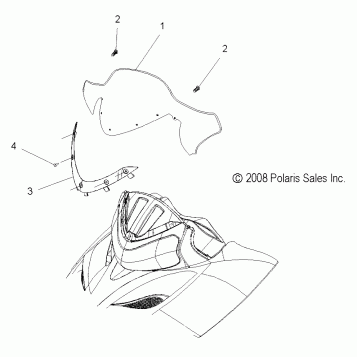 BODY, WINDSHIELD - S11PP7FSL (49SNOWWINDSHLD09TRBODRGN)