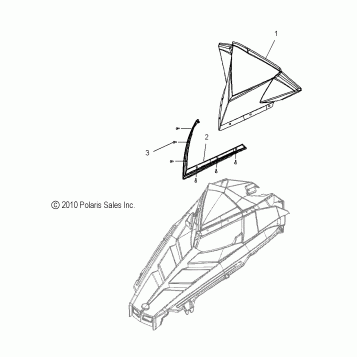 BODY, WINDSHIELD - S16CK6/CM6 ALL OPTIONS (49SNOWWINDSHLD11800ASLT)