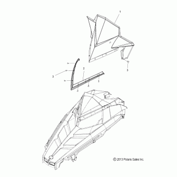 BODY, WINDSHIELD - S17CEF5BSL (49SNOWWINDSHLD12TALL)