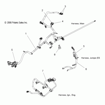 WIRE HARNESS - S07PS6HS/HSA/HSB (49SNOWWIREHARNESSCLEAN)