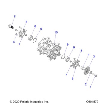 DRIVE TRAIN, DRIVESHAFT ASM. - J21FBGXXXA/FBRXXXA (C601579)