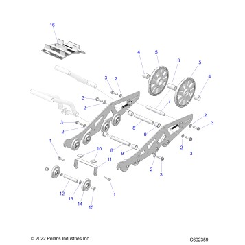 SUSPENSION, REAR ASM. AND TRACK - J23RTAXXXA (C602359)