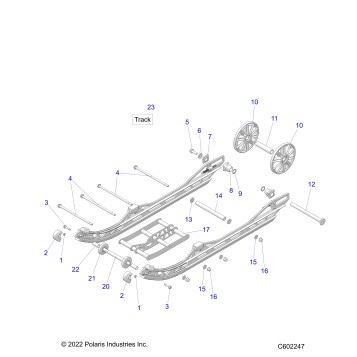 SUSPENSION, REAR ASM. - J23DRBXXXA/DREXXXA/DRGXXXA/DRHXXXA/DMCXXX/DMFXXX/DMGXXX/DMXXXH (C602247)