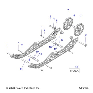 SUSPENSION, REAR ASM. - J21FBGXXXA/FBRXXXA (C601577)