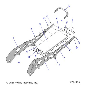 CHASSIS, TUNNEL ASM. - J22UKB/UKE/UMC/UMF/UMG/UMF/USB ALL OPTIONS (601929)