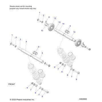 SUSPENSION, ASM-SHOCK MOUNTING - J25DNCX/DNFX (C602663)
