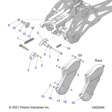 DRIVE TRAIN, CHAIN DRIVE - J22FBLXXXA/FBRXXXA (C601411)