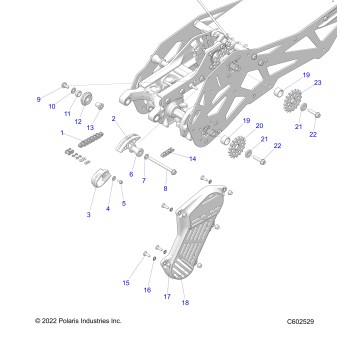 DRIVE TRAIN, CHAIN DRIVE, RACE - J23FBRXXXA (C602529)
