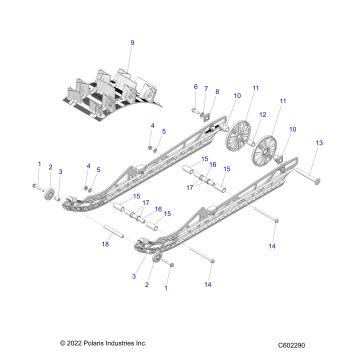 SUSPENSION, REAR ASM. - J23UNC/UNF/UNG/UNH (C602290)