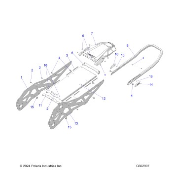 CHASSIS, TUNNEL ASM. - J25DNCX/DNFX (C602907)