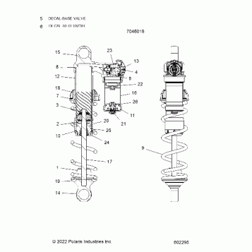 SUSPENSION, SHOCK, FOX PSD NAR 7046018 (3 PRO) - J23UNCX (602288)