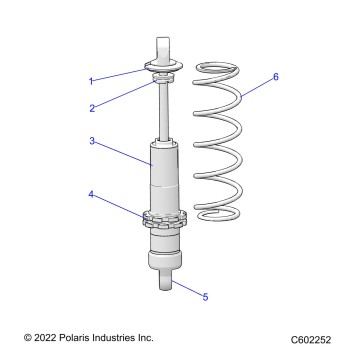 SUSPENSION, SHOCK, REAR TRACK - J23DRBXXXA ONLY (C602252)