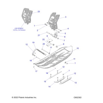 STEERING, SKI ASM. - J23UNCX/UNFX/UNGX/UNHX (C602302)