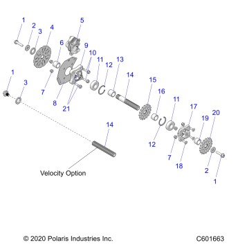 DRIVE TRAIN, JACKSHAFT AND BRAKE DISC - J21DRBXXX/DRCXXX//DREXXX/DRFXXX/DRGXXX ALL OPTIONS (C601663)