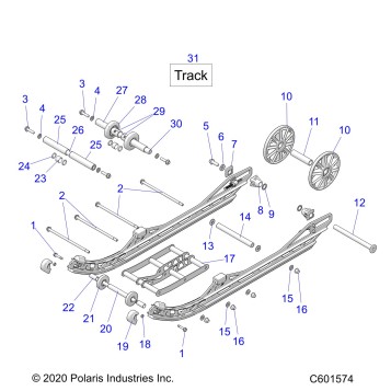 SUSPENSION, REAR ASM. - J22DRBXXXA/DREXXXA/DRGXXXA/DRHXXXA/DMCXXX/DMFXXX/DMGXXXA ALL OPTIONS (C601574)