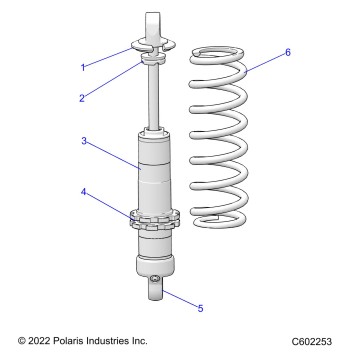 SUSPENSION, SHOCK, FRONT TRACK - J23DRBXXXA ONLY (C602253)