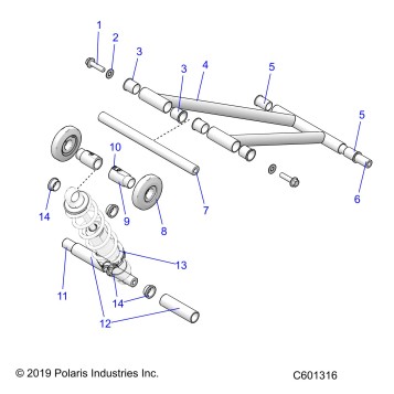 SUSPENSION, TORQUE ARM, FRONT - J22UKB/UKE/UMC/UMF/UMG/UMH/USB ALL OPTIONS (C601316)