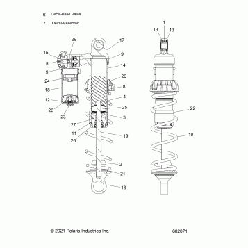 SUSPENSION, SHOCK, FRONT, FOX PSD, 3 PRO - J23DMCX ALL OPTIONS (602071)