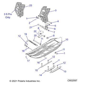 STEERING, SKI ASM. - J22UKB/UKE/UMC/UMF/UMG/UMH/USB ALL OPTIONS (C602097)