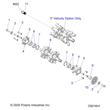 DRIVE TRAIN, DRIVESHAFT ASM. - J21UKB/UKC/UKE/USB/USC/UMC/UMG ALL OPTIONS (600657)